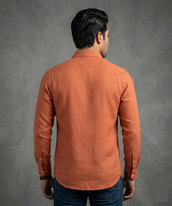 Men's Casual Shirt - Shc-1972 Orange (ORG)