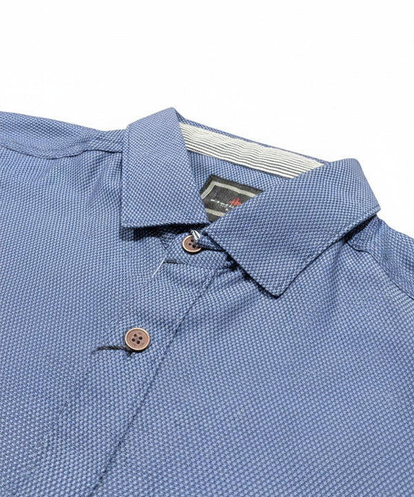 Men's Casual Shirt - Shc-1368 Texture Blue