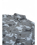Men's Casual Comouflage Shirt - Army Grey SHC-1466