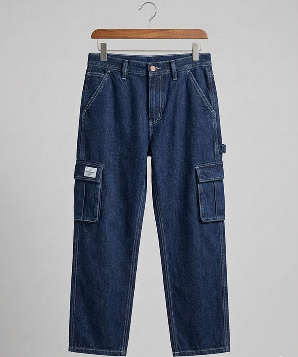Men's Baggy 6 Pocket Denim- Jp-2246 N-Blue