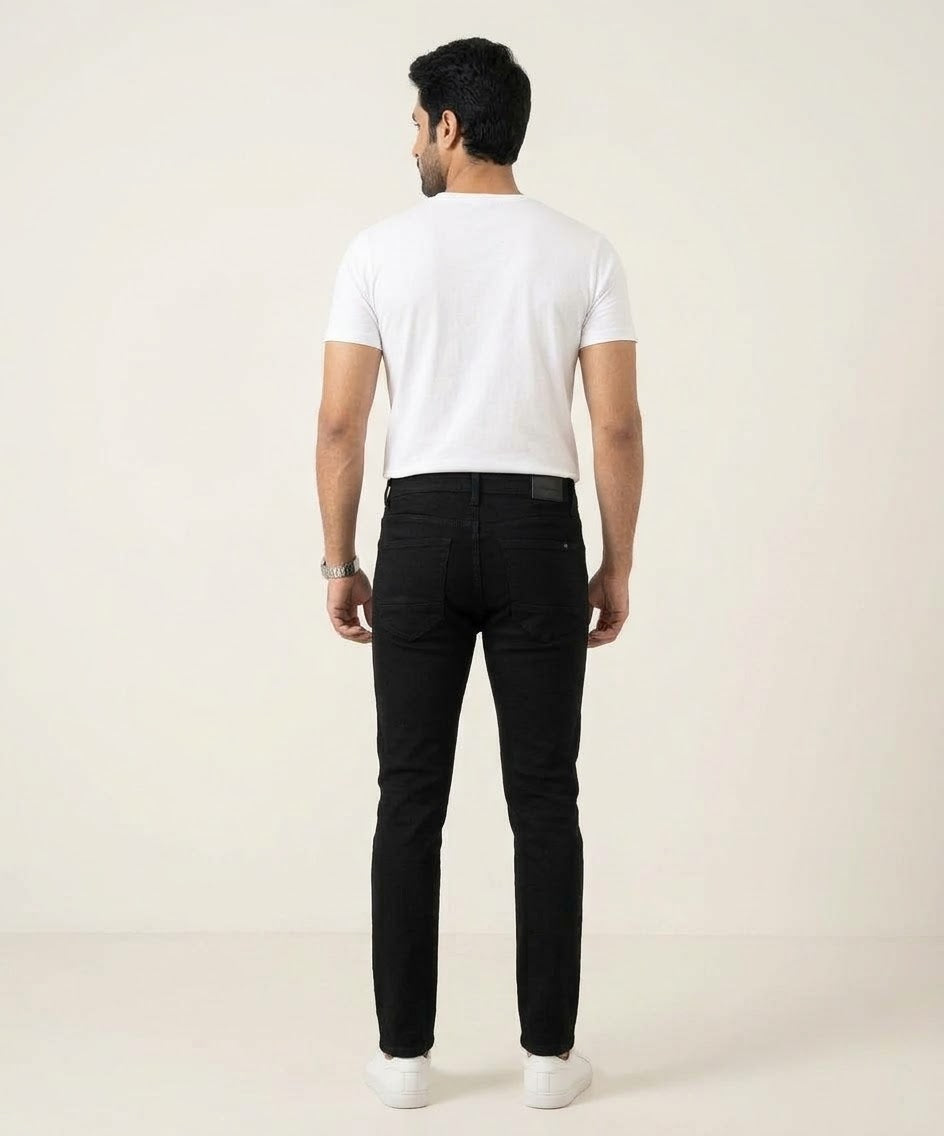 Men's Denim Slim Fit Jeans- Black JP-1860