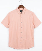 Men's Casual L-Pink Half Sleves Shc-2071