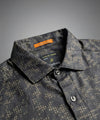 Men's Casual Shirt - Texture Black Shc-1972 Strech Fabric (ORG)