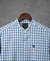 Men's Casual Shirt - Shc-1443 Blue Chk