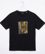 HR Clothing Men’s Printed T-Shirt – Black TSH-5734
