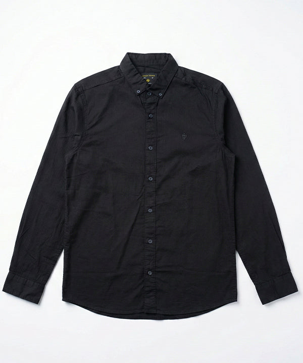 Men's Casual Shirt - Shc-1654 Black Stripe