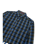 Men's Casual Checkered Shirt - Shc-1702 Blue Chk