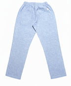 HR Clothing Men's Linen Trousers - L Blue LWR-0537