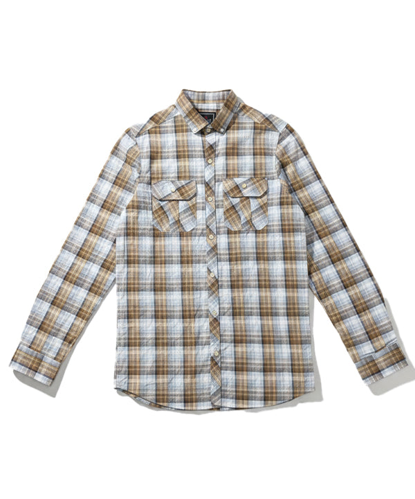 Men's Casual Shirt - Shc-1484 Brown Chk