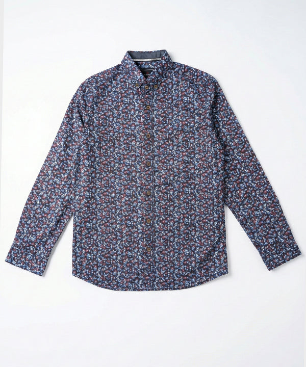 Men's Casual Shirt - Shc-1227 Multi Floral A