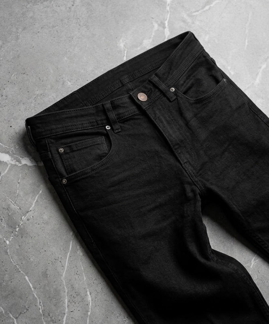 Men's Denim Slim Fit Jeans- Black JP-1880