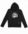 Men's Printed Hoodie - Black Tsh-5996