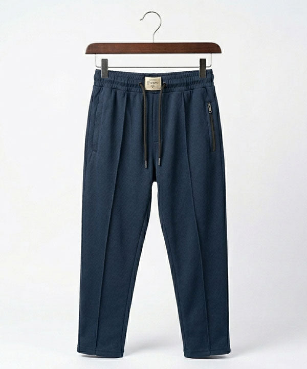 Kids Smart Baggy stretchable premium trouser Navy Texture BLW-0136
