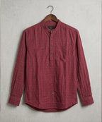 Men's Casual Shirt - Maroon Shc-1590 (ORG H)