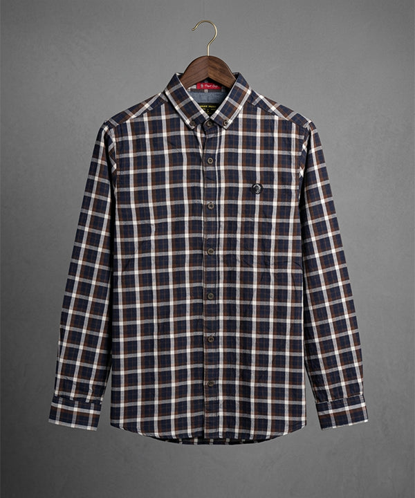 Men's Casual Shirt - Shc-1701 Brown Chk