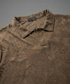 Men's T-Shirt Collar Brown Tsh-7025
