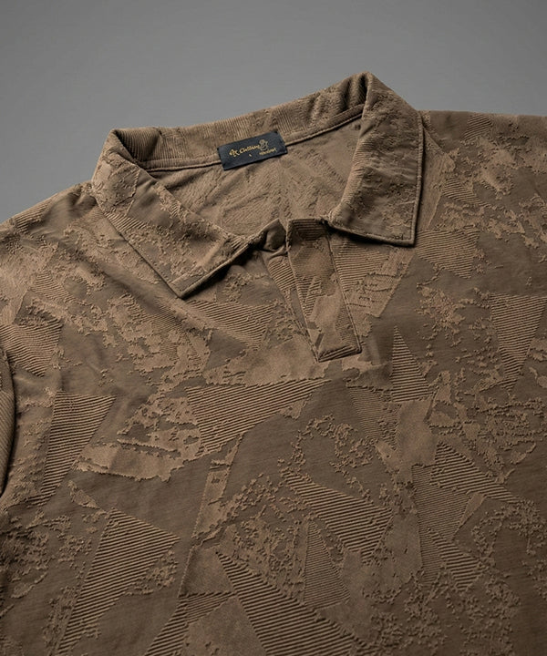 Men's T-Shirt Collar Brown Jhony Collar Tsh-7025