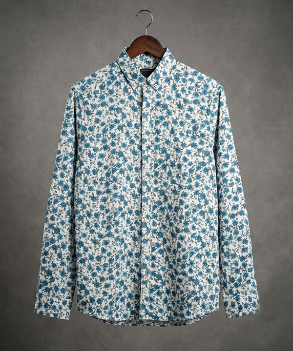 Men's Casual Shirt - Shc-1216 G/Beige Floral