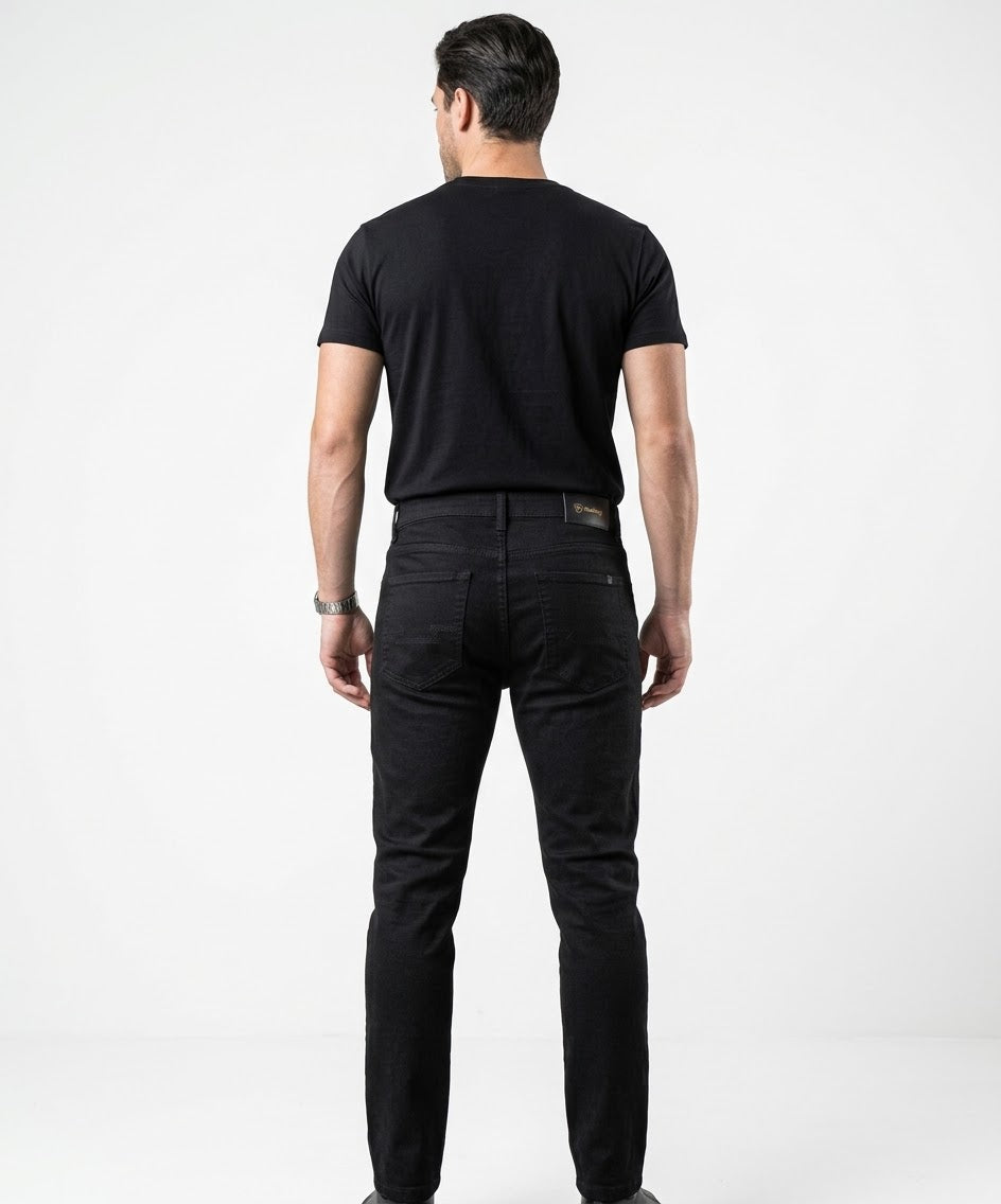 Men's Denim Slim Fit Jeans- Black JP-1812