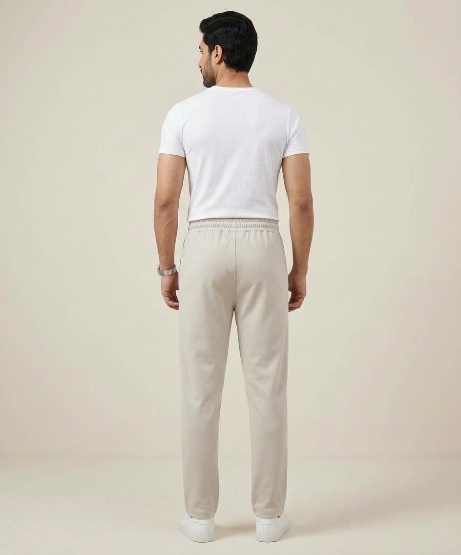 Men’s Inter Lock Smart Baggy Trouser– LWR-0714 Fawn