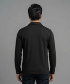 Men's Inter Lock Shirt Full-Sleeves - Black Shc-3089 (ORG-H)