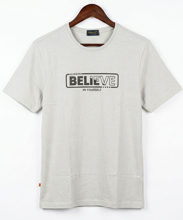 HR Clothing Men’s Printed T-Shirt – Grey TSH-5684