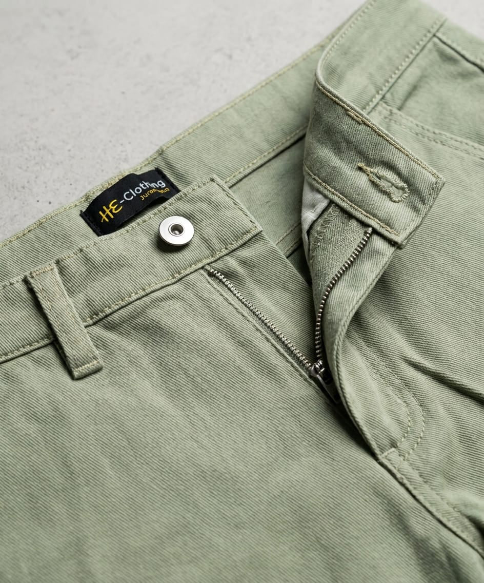 Kids Cotton Chino Pant - Bcp-0033 Green
