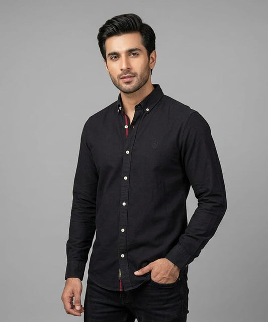 Men's Casual Shirt - Shc-1699 Black