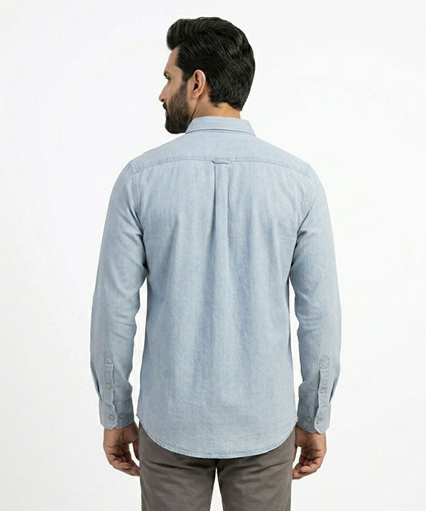 Men's Casual Shirt - Shc-1381 Sky Blue