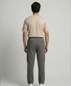 Men’s Smart Baggy Waffle Trouser– LWR-0711 D-Grey