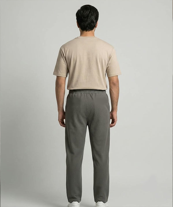 Men’s Smart Baggy Waffle Trouser– LWR-0711 D-Grey