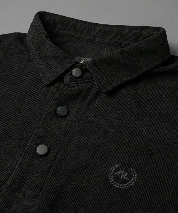 Men's T-Shirt Polo Collar Black Tsh-5923
