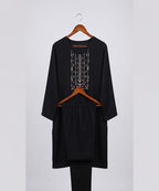 Women's Eastern Black Embroidered 2-Piece Suit 0006