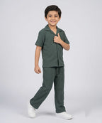 HR clothing Kids Thermal Co-Ord Set 0138/0116 -D-Green