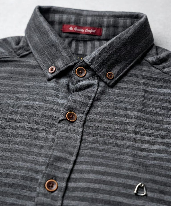 Men's Casual Shirt - Shc-1704 Green Stripe