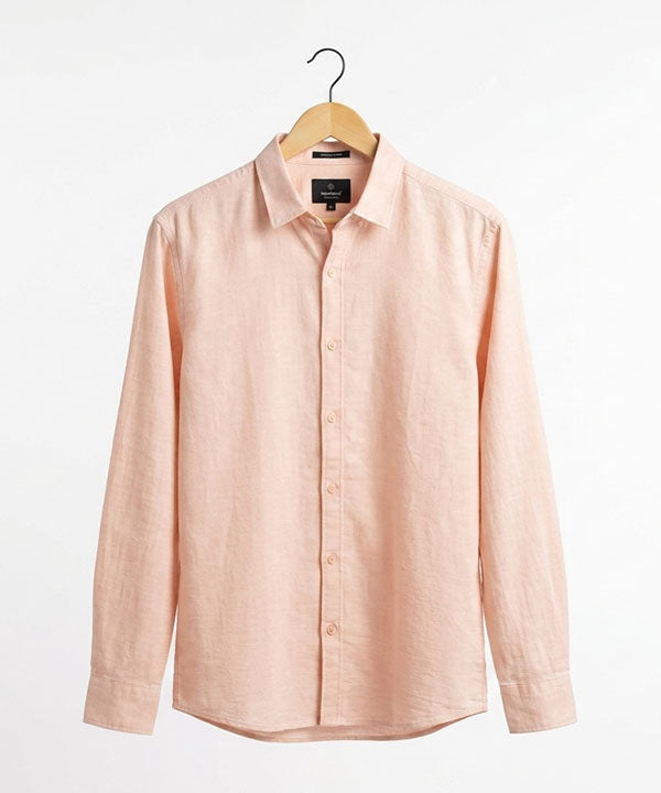 Men's Over Size Casual Shirt - Texture Pink Shc-1938 ORG