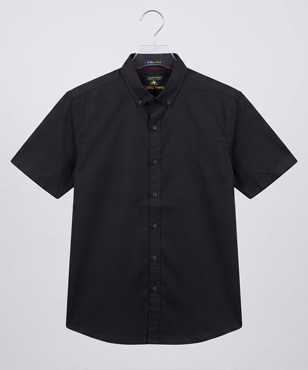 Men's Casual Black Half Sleves Shc-1927