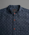 Men's Casual Shirt - Shc-1379 Texture Navy