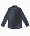 Men's Casual Shirt - Shc-1117 Black/Blue Chk
