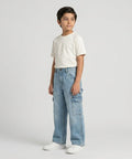 Boys Carpenter Straight Fit Jeans- BJP-0273 L-Blue