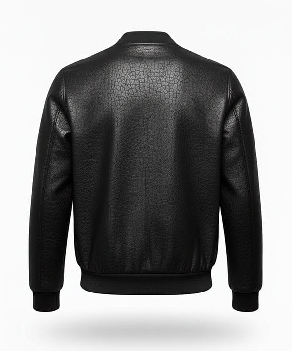 Men's Leather Jacket - Black JK-0413
