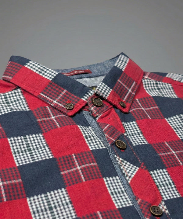Men's Casual Shirt - Shc-1708 Red Chk