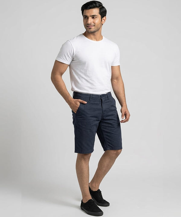 Men’s Summer Cotton Navy Shorts- BR-0071