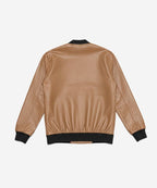 Men's Leather Jacket - Brown JK-0442