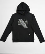 Men's Printed Hoodie - Black Tsh-5993