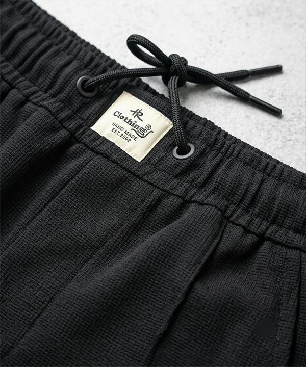 Men’s Smart Baggy Waffle Trouser– LWR-0711 Black