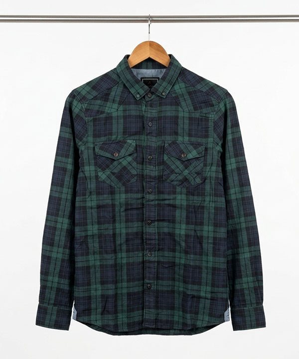 Men's Casual Shirt - Shc-1579 Green Chk