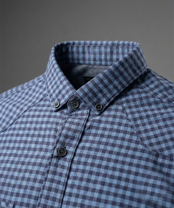 Men's Casual Shirt - Shc-1579 Blue Chk