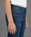 Boys Navy Blue Stretch Denim Jeans- Bjp-0296