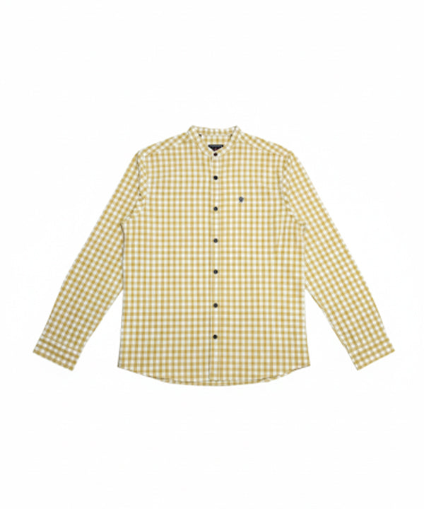 Men's Casual Shirt - Shc-1443 Yellow Chk